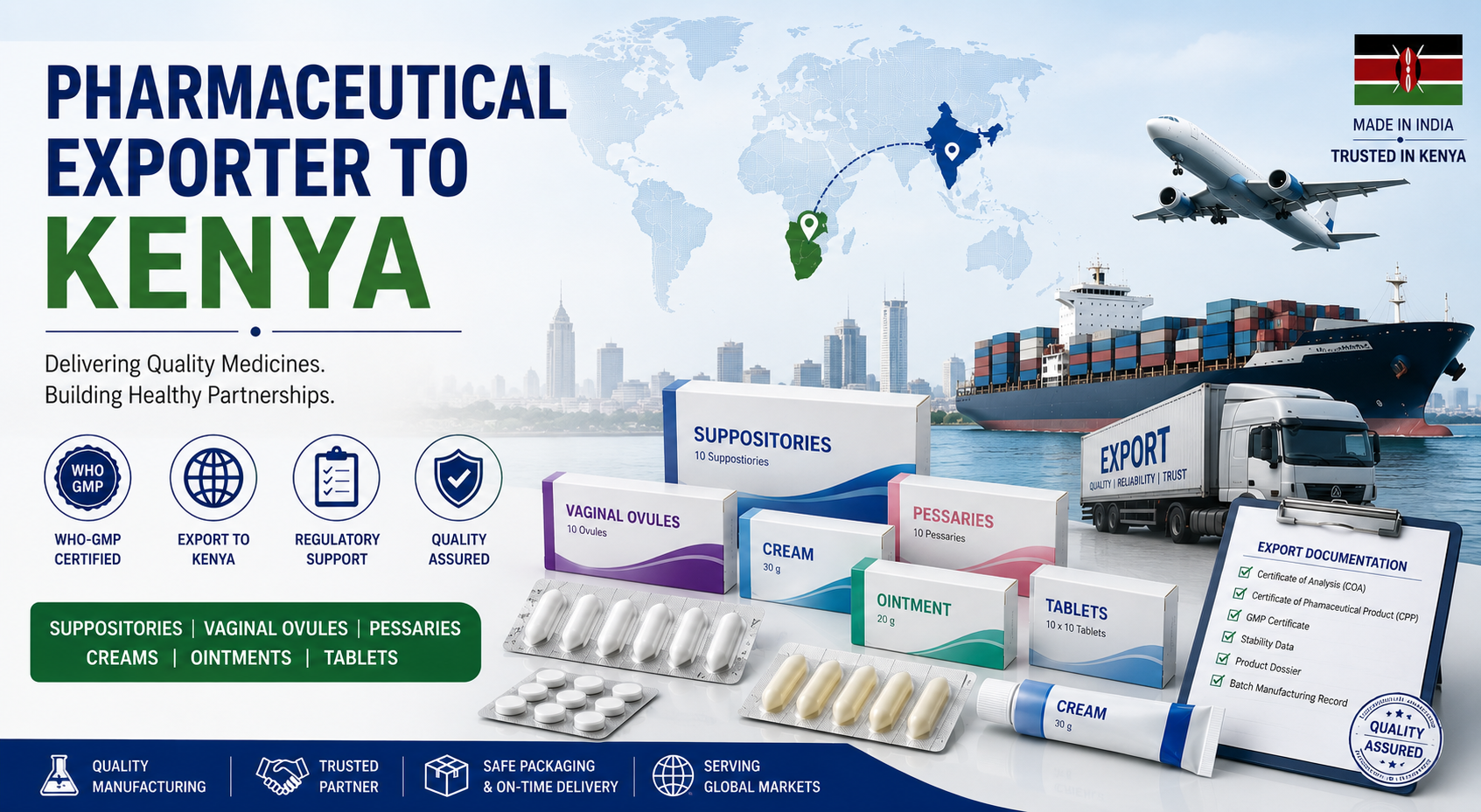 Pharmaceutical Exporter to Kenya